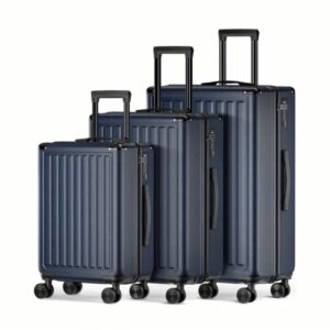 Classic Ribbed Luggage Set Loyal Blue